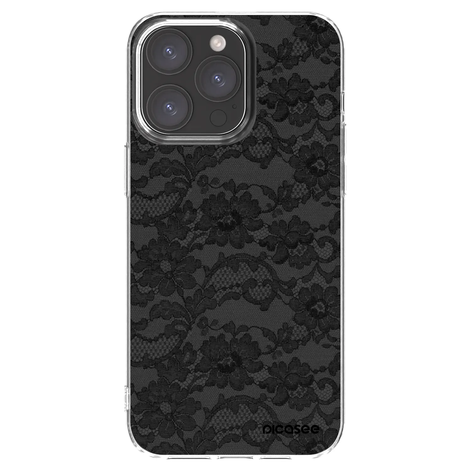 Picasee silikonový průhledný obal pro Apple iPhone 15 Pro Max - Dark Elegance