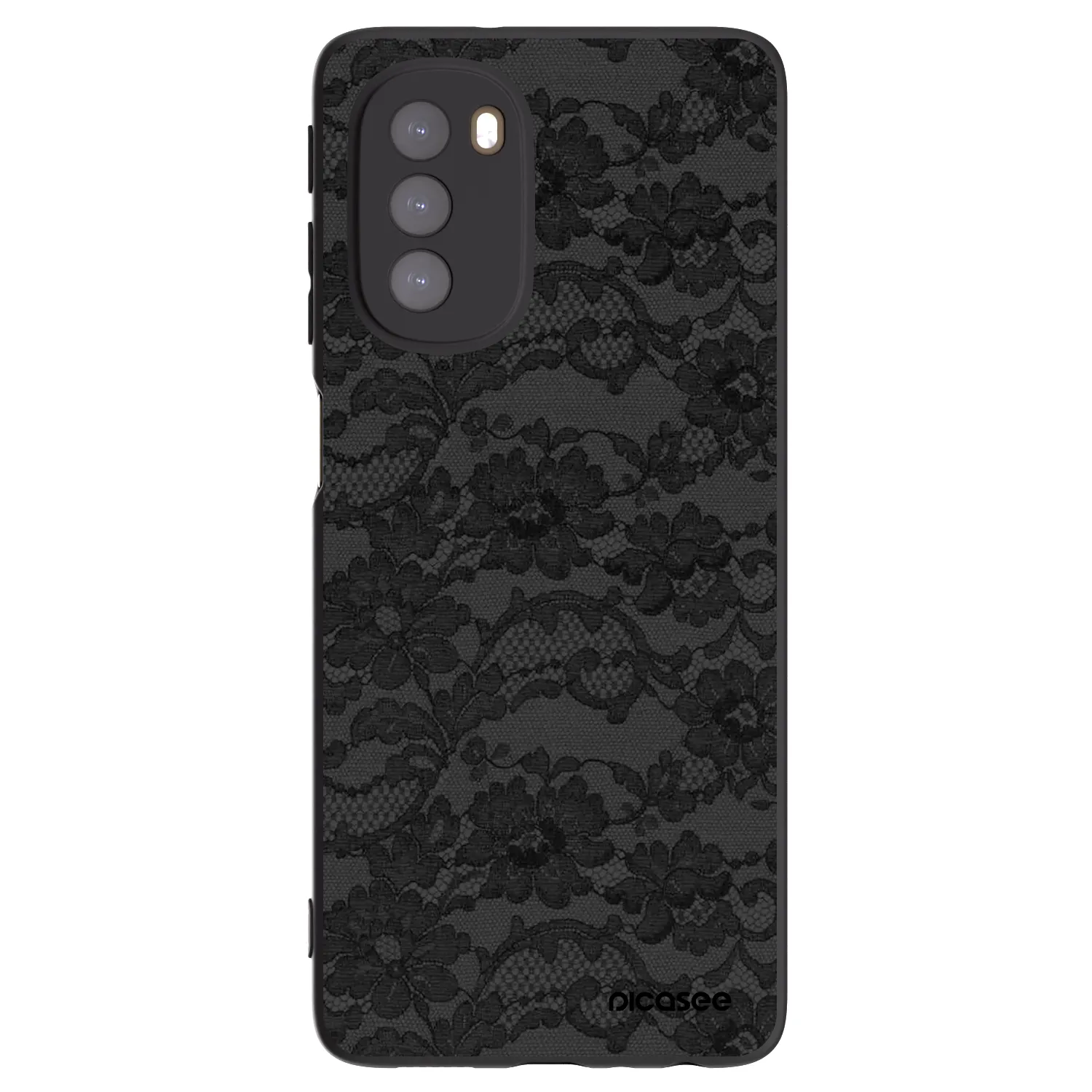 Picasee silikonový černý obal pro Motorola Moto G51 - Dark Elegance