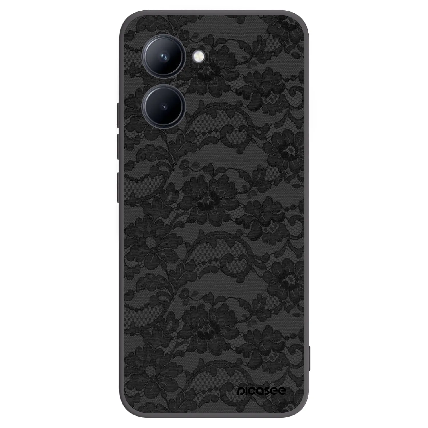 Picasee silikonový černý obal pro Realme C33 (2023) - Dark Elegance