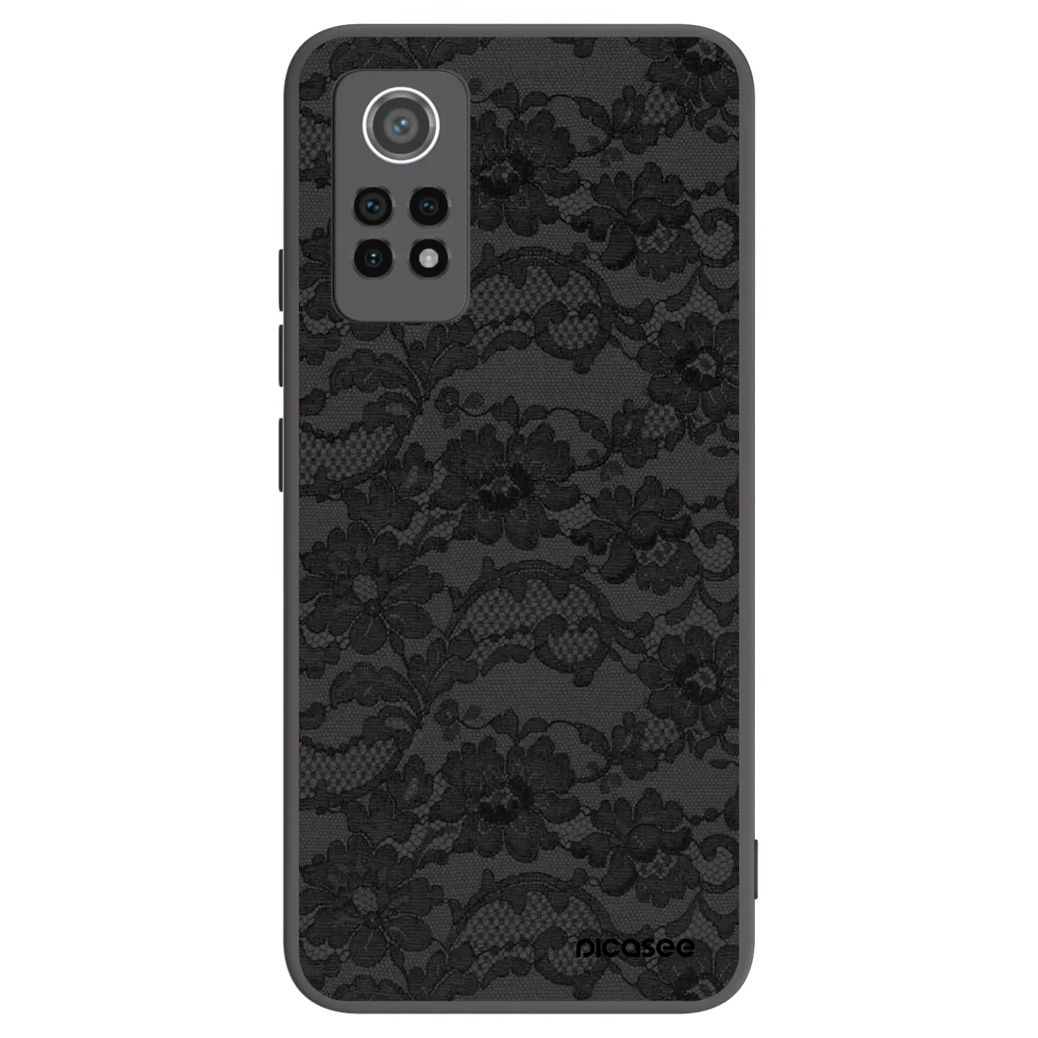 Picasee silikonový černý obal pro Xiaomi Redmi Note 12 Pro 4G - Dark Elegance