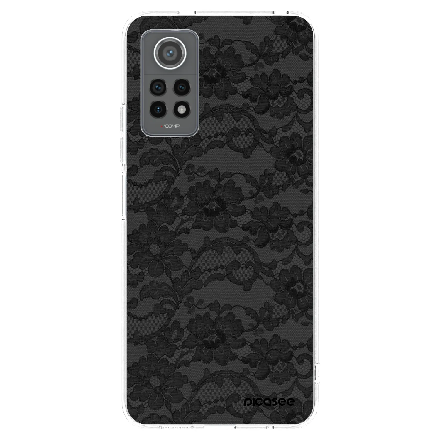Picasee silikonový průhledný obal pro Xiaomi Redmi Note 12 Pro 4G - Dark Elegance