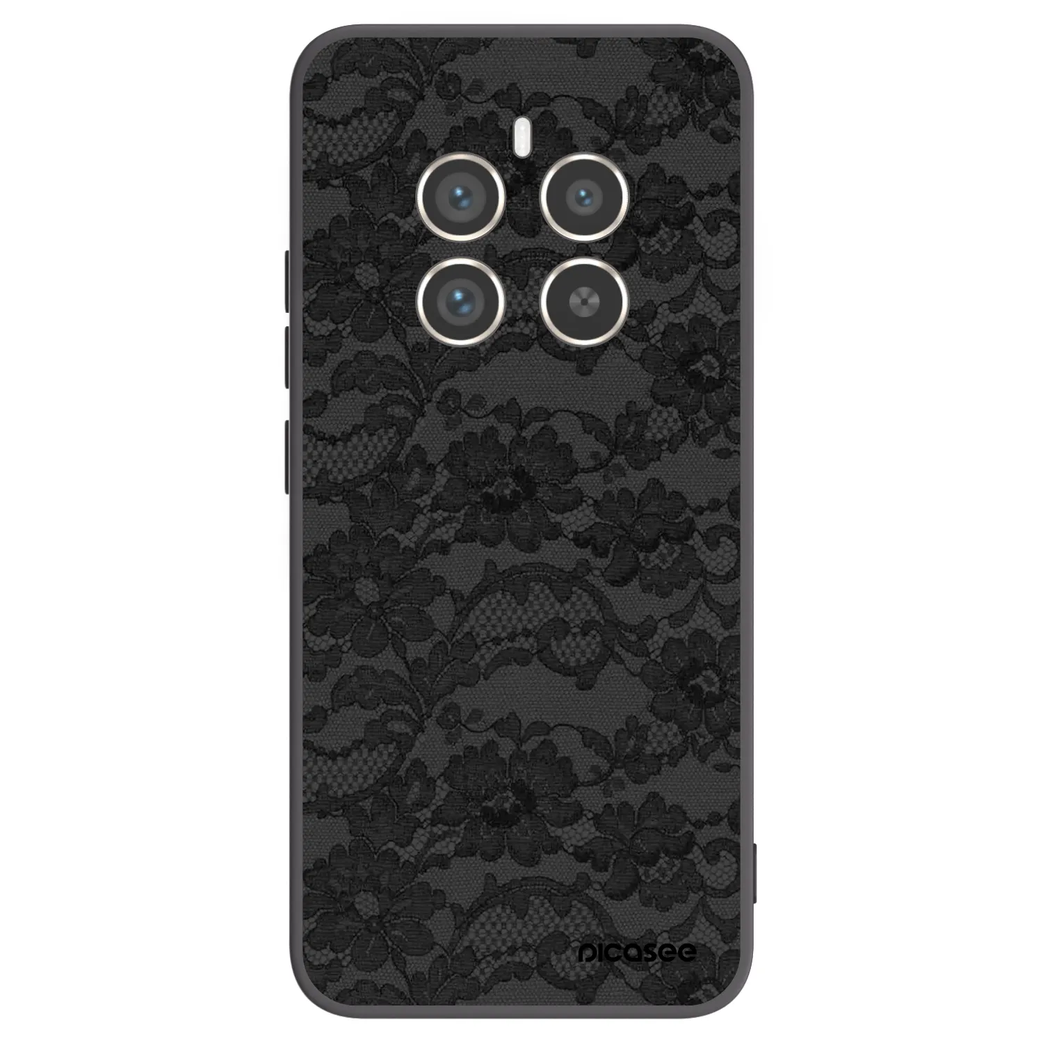Picasee silikonový černý obal pro Realme 12 Pro 5G - Dark Elegance