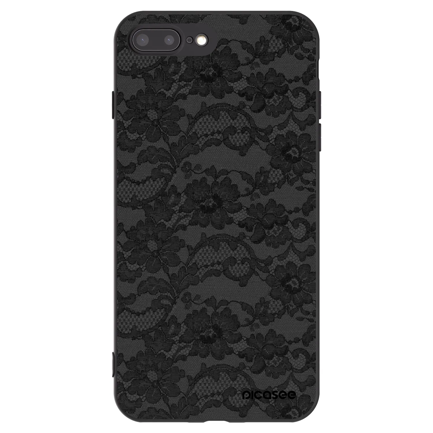 Picasee silikonový černý obal pro Apple iPhone 8 Plus - Dark Elegance