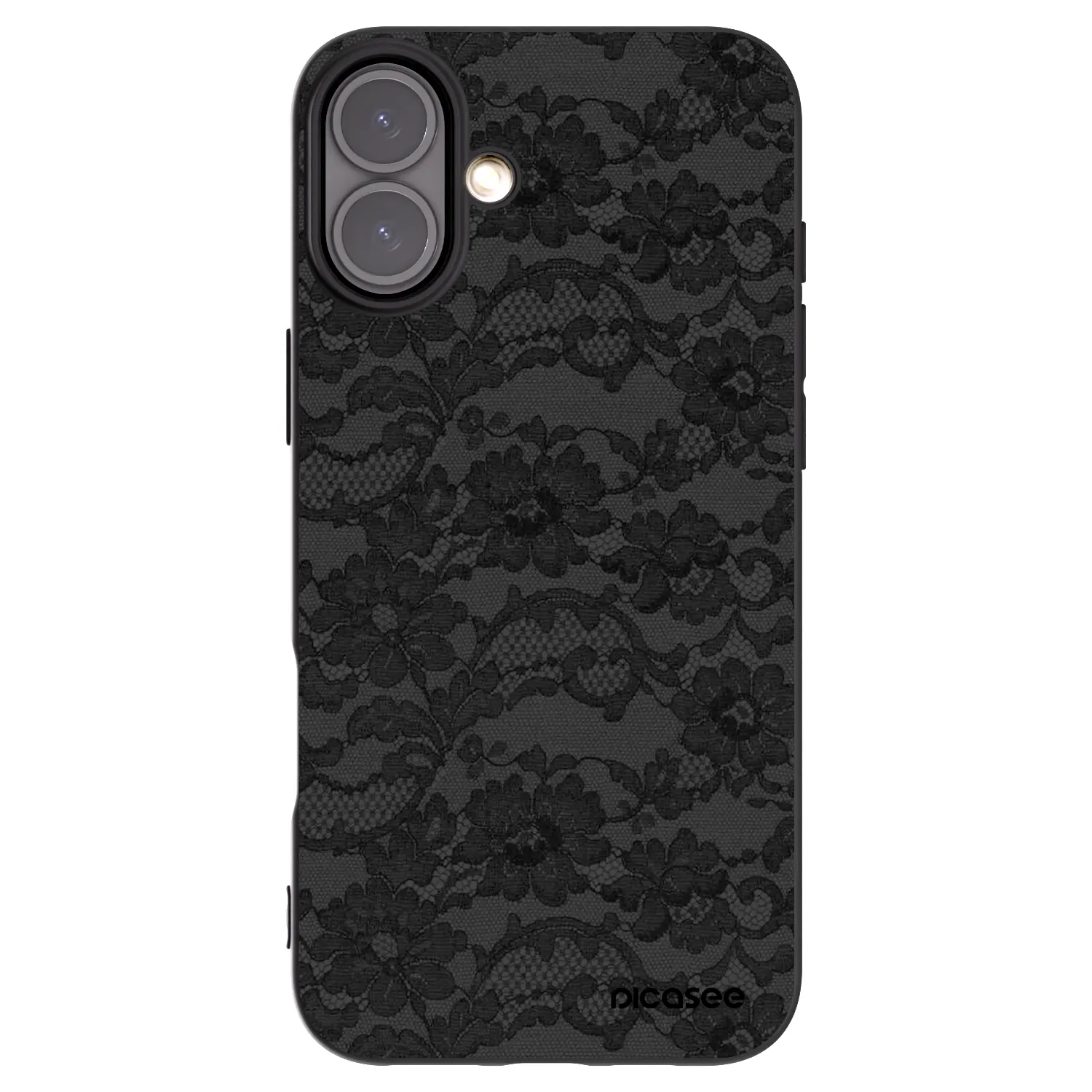 Picasee silikonový černý obal pro Apple iPhone 16 Plus - Dark Elegance