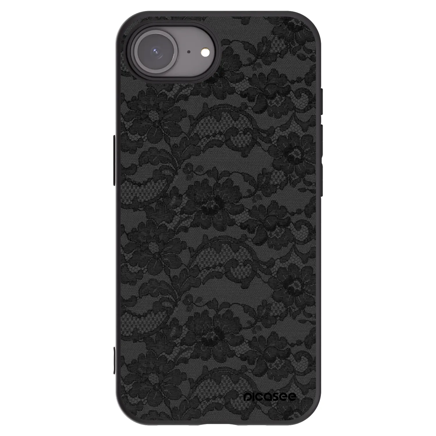Picasee silikonový černý obal pro Apple iPhone 16e - Dark Elegance