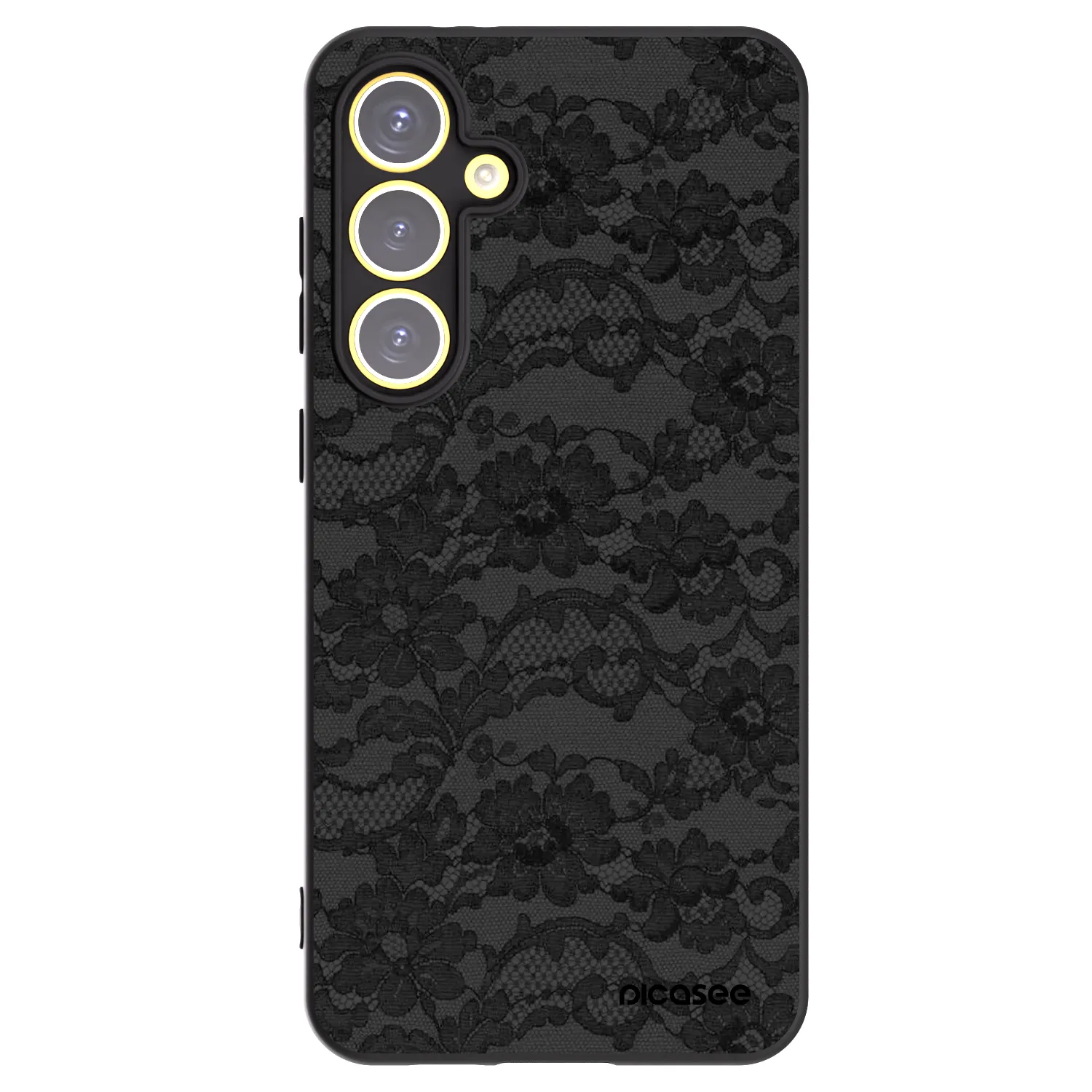 Picasee silikonový černý obal pro Samsung Galaxy S24 FE S721B - Dark Elegance