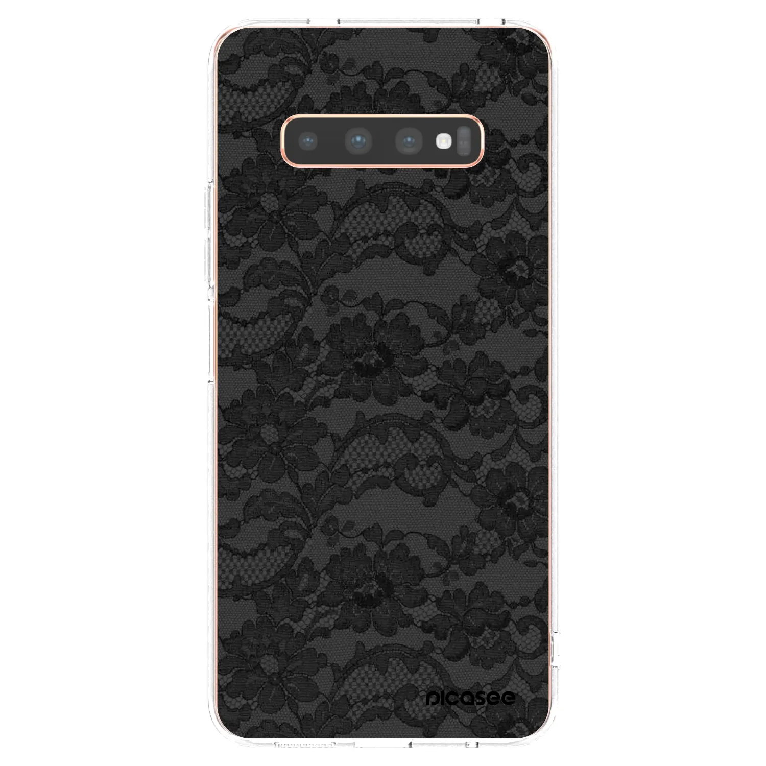 Picasee silikonový průhledný obal pro Samsung Galaxy S10 Plus G975 - Dark Elegance