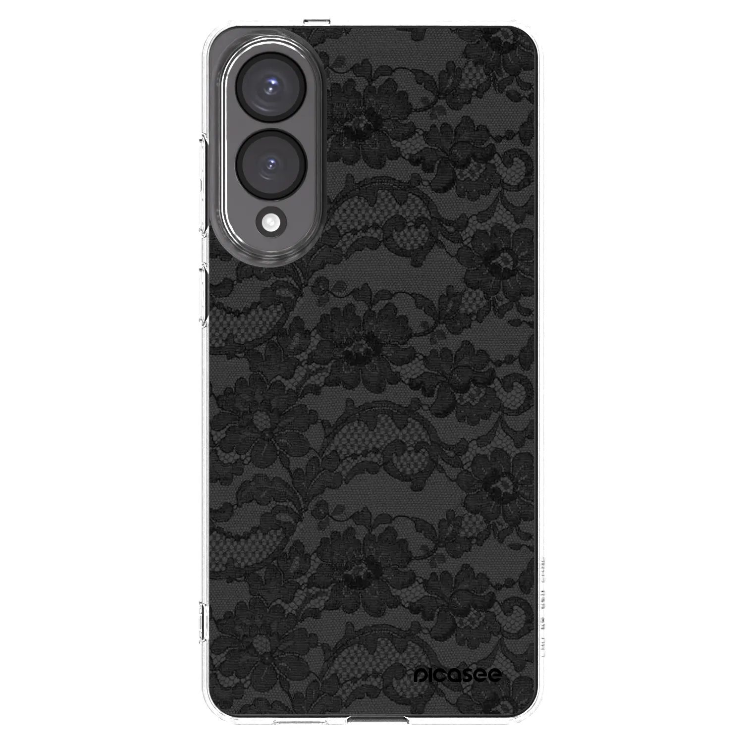 Picasee silikonový průhledný obal pro Samsung Galaxy S25 Edge 5G - Dark Elegance