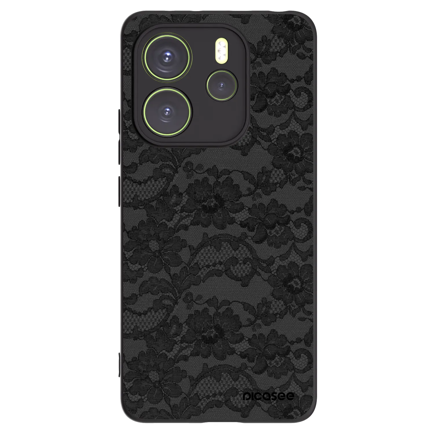 Picasee silikonový černý obal pro Xiaomi Redmi Note 14 4G - Dark Elegance