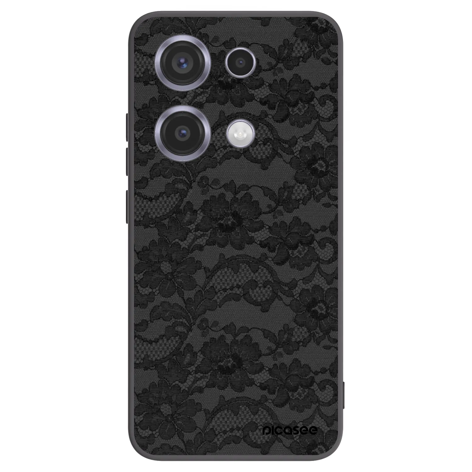 Picasee silikonový černý obal pro Xiaomi Redmi Note 14S - Dark Elegance