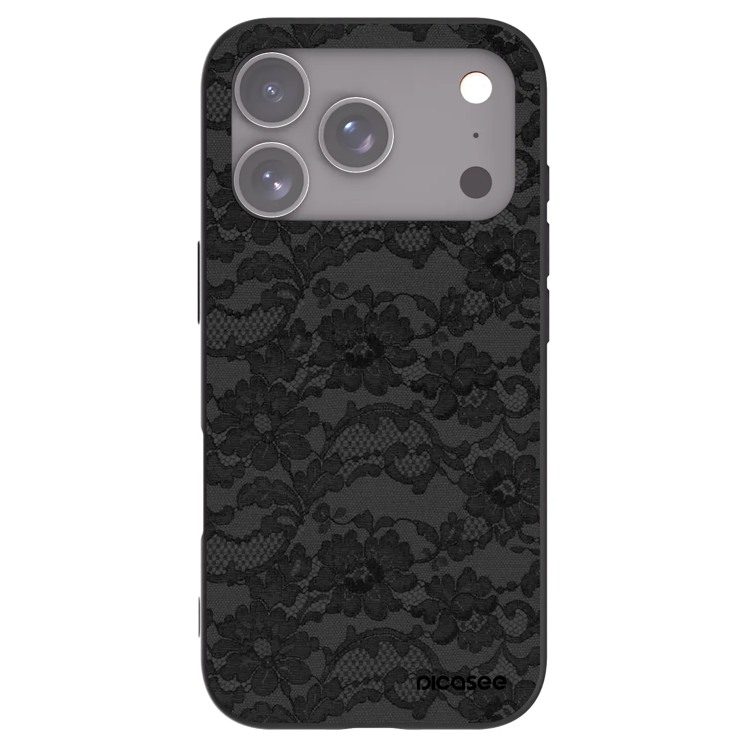 Picasee silikonový černý obal pro Apple iPhone 17 Pro - Dark Elegance