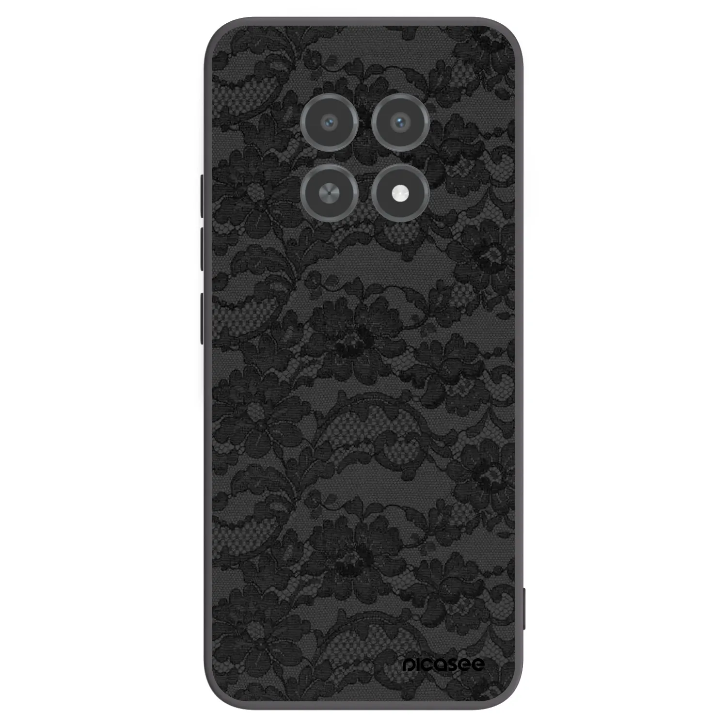 Picasee silikonový černý obal pro Realme 12X - Dark Elegance