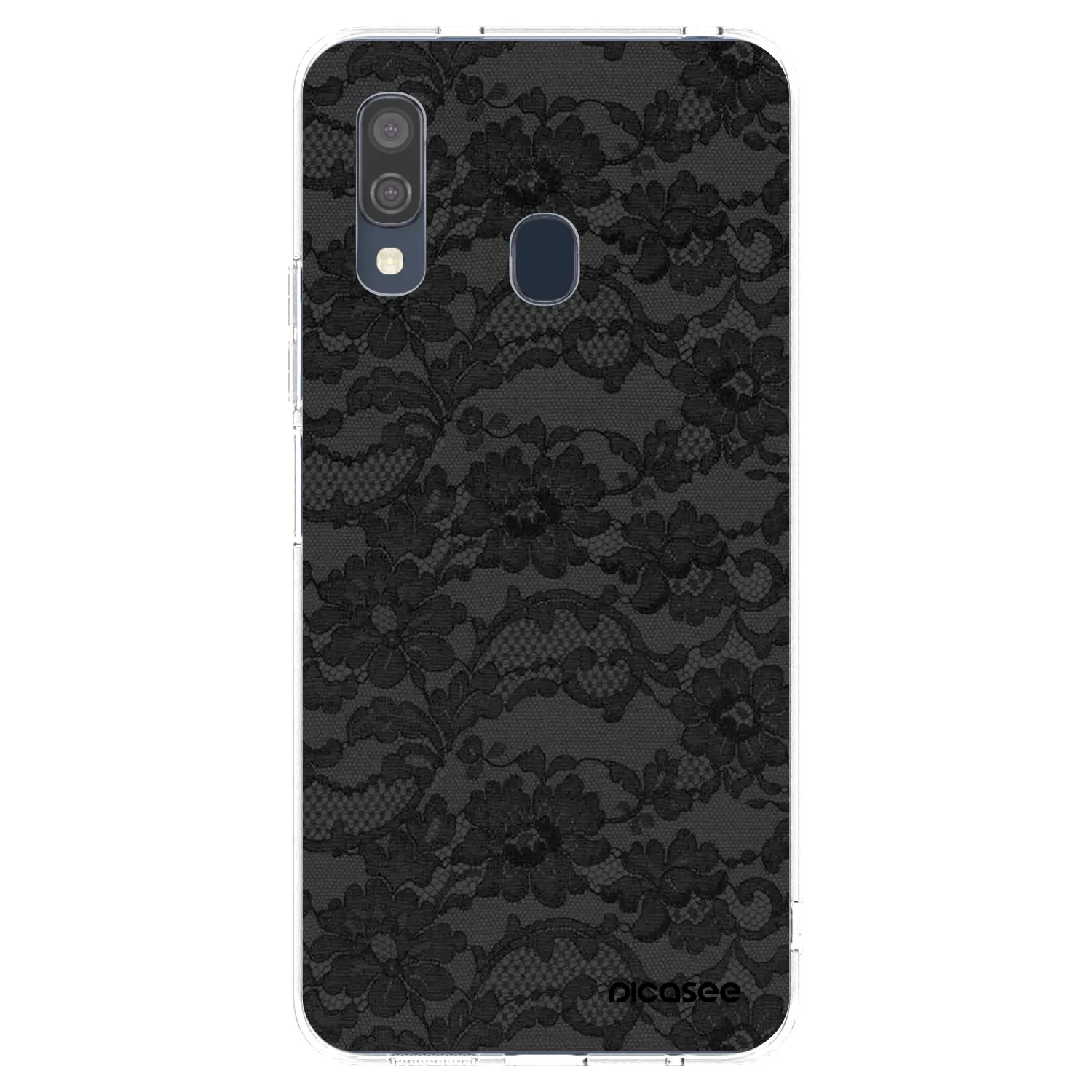 Picasee silikonový průhledný obal pro Samsung Galaxy A40 A405F - Dark Elegance
