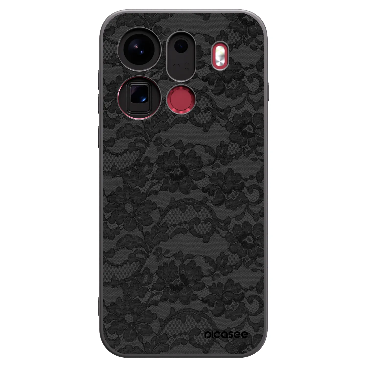 Picasee silikonový černý obal pro OPPO Find X9 Pro - Dark Elegance