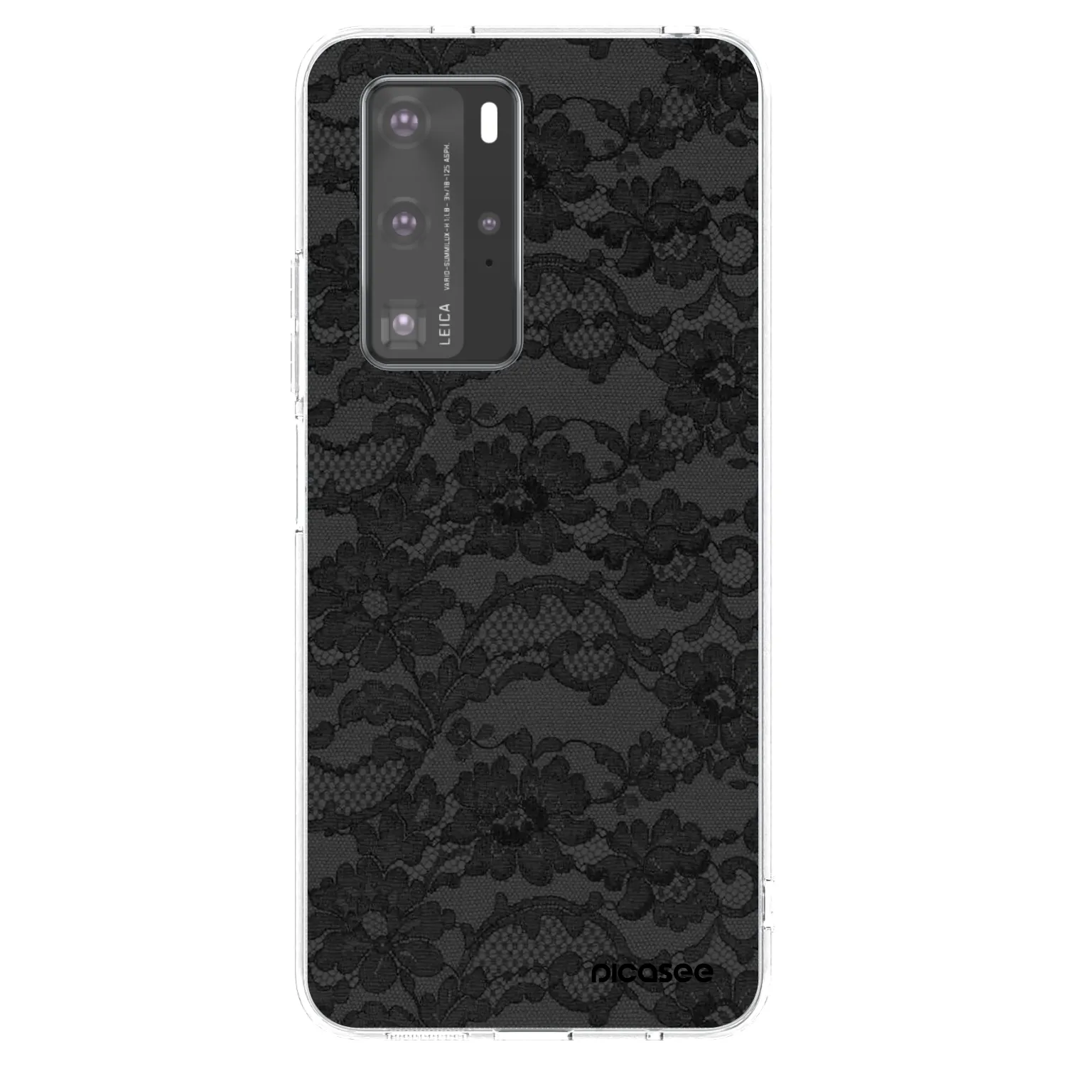 Picasee silikonový průhledný obal pro Huawei P40 Pro - Dark Elegance