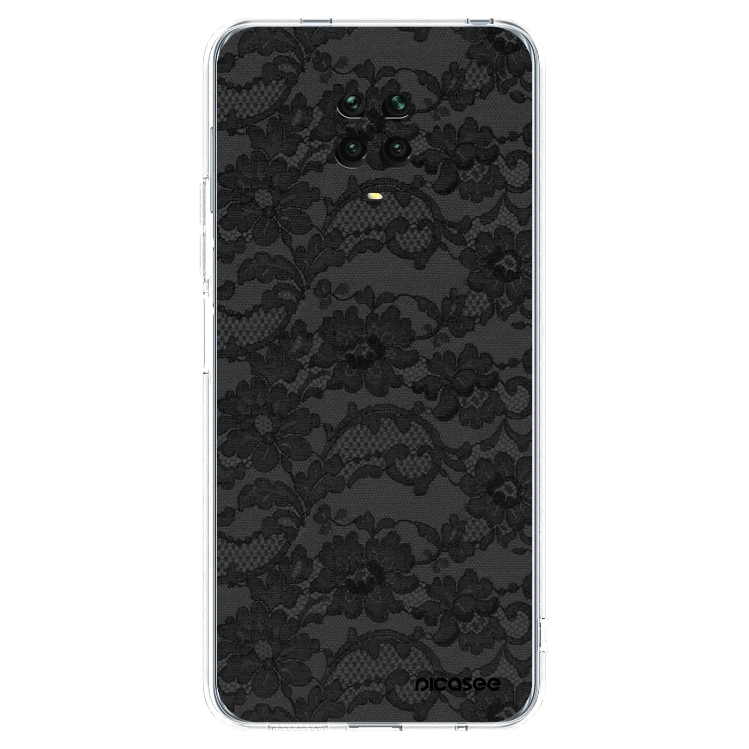 Picasee silikonový průhledný obal pro Xiaomi Redmi Note 9 Pro - Dark Elegance