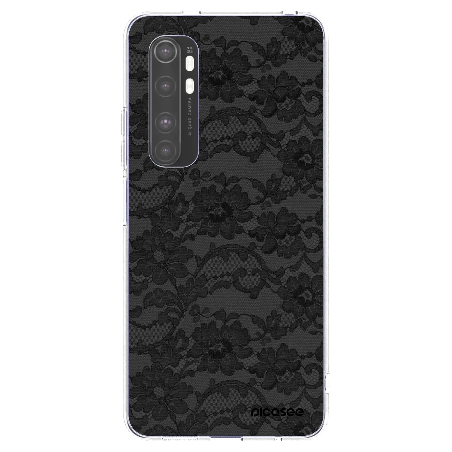 Picasee silikonový průhledný obal pro Xiaomi Mi Note 10 Lite - Dark Elegance