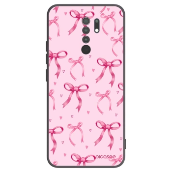 Picasee silikonový černý obal pro Xiaomi Redmi 9 - Bow Aesthetic