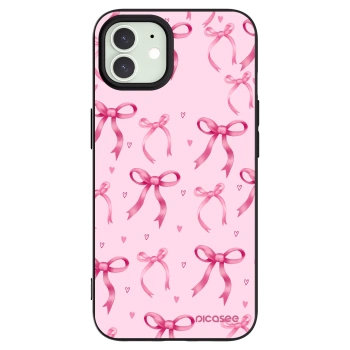 Picasee silikonový černý obal pro Apple iPhone 12 - Bow Aesthetic