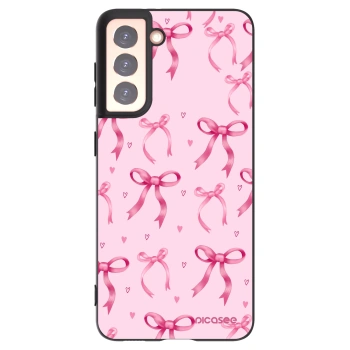 Picasee silikonový černý obal pro Samsung Galaxy S21 5G G991B - Bow Aesthetic