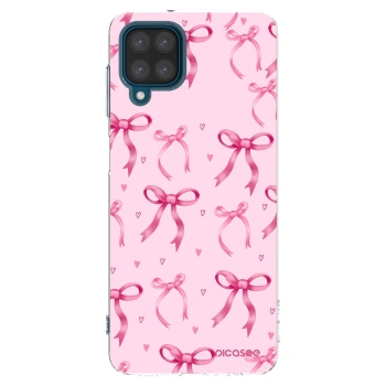 Picasee silikonový průhledný obal pro Samsung Galaxy A12 A125F - Bow Aesthetic