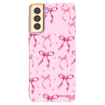 Picasee silikonový průhledný obal pro Samsung Galaxy S21+ 5G G996F - Bow Aesthetic