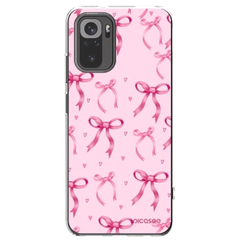 Picasee silikonový průhledný obal pro Xiaomi Redmi Note 10 - Bow Aesthetic