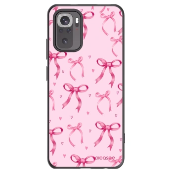 Picasee silikonový černý obal pro Xiaomi Redmi Note 10 - Bow Aesthetic