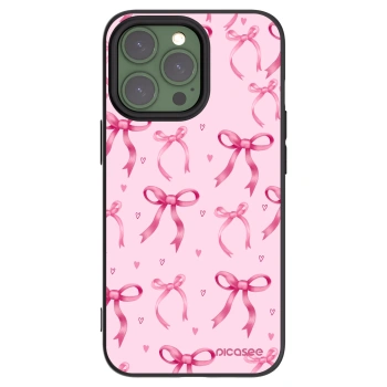 Picasee silikonový černý obal pro Apple iPhone 13 Pro - Bow Aesthetic