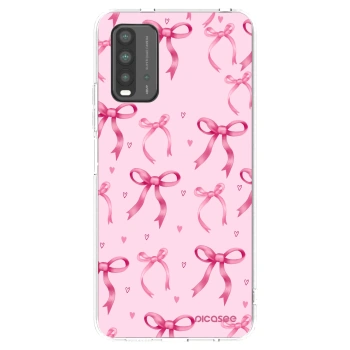Picasee silikonový průhledný obal pro Xiaomi Redmi 9T - Bow Aesthetic
