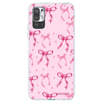 Picasee silikonový průhledný obal pro Xiaomi Redmi Note 10 5G - Bow Aesthetic