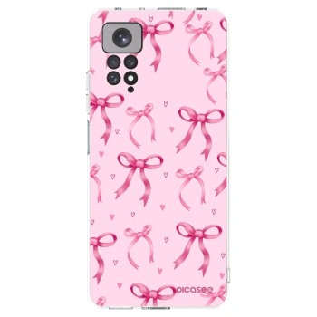 Picasee silikonový průhledný obal pro Xiaomi Redmi Note 11 - Bow Aesthetic