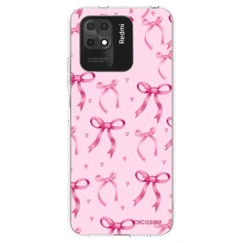 Picasee silikonový průhledný obal pro Xiaomi Redmi 10C - Bow Aesthetic