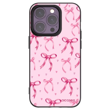 Picasee silikonový černý obal pro Apple iPhone 14 Pro - Bow Aesthetic
