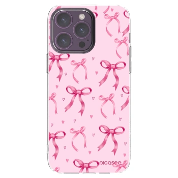 Picasee silikonový průhledný obal pro Apple iPhone 14 Pro Max - Bow Aesthetic