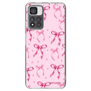 Picasee silikonový průhledný obal pro Xiaomi Redmi Note 11 Pro+ 5G - Bow Aesthetic