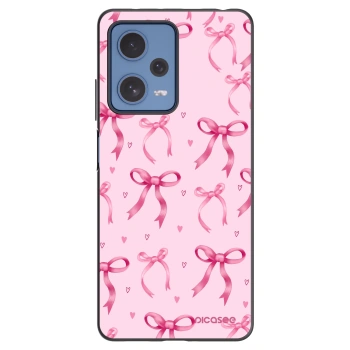 Picasee silikonový černý obal pro Xiaomi Redmi Note 12 Pro 5G - Bow Aesthetic