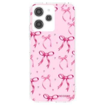 Picasee silikonový průhledný obal pro Xiaomi Redmi 12 4G - Bow Aesthetic