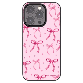 Picasee silikonový černý obal pro Apple iPhone 15 Pro - Bow Aesthetic
