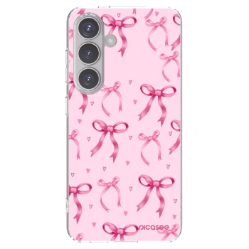 Picasee silikonový průhledný obal pro Samsung Galaxy S24 S921B 5G - Bow Aesthetic