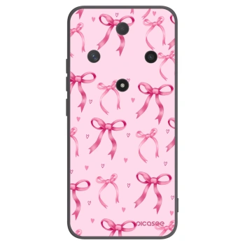 Picasee silikonový černý obal pro Honor Magic6 Lite 5G - Bow Aesthetic