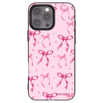 Picasee silikonový černý obal pro Apple iPhone 16 Pro Max - Bow Aesthetic