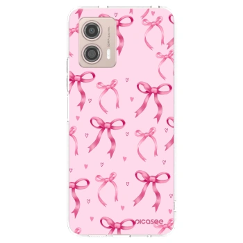 Picasee silikonový průhledný obal pro Motorola Moto G53 5G - Bow Aesthetic