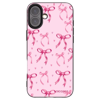 Picasee silikonový černý obal pro Apple iPhone 16 Plus - Bow Aesthetic