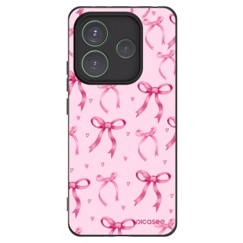 Picasee silikonový černý obal pro Xiaomi Redmi Note 14 5G - Bow Aesthetic