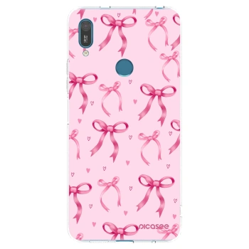 Picasee silikonový průhledný obal pro Huawei Y7 2019 - Bow Aesthetic
