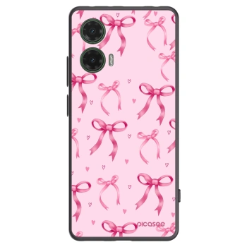Picasee silikonový černý obal pro Motorola Moto G35 5G - Bow Aesthetic