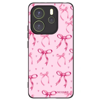 Picasee silikonový černý obal pro Xiaomi Redmi Note 14 4G - Bow Aesthetic