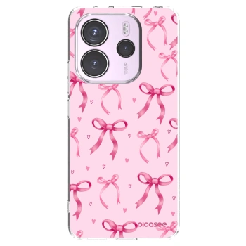 Picasee silikonový průhledný obal pro Xiaomi Redmi Note 14 4G - Bow Aesthetic