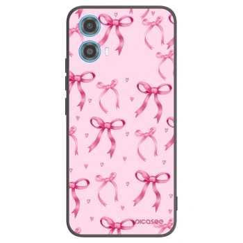 Picasee silikonový černý obal pro Motorola Moto G34 5G - Bow Aesthetic